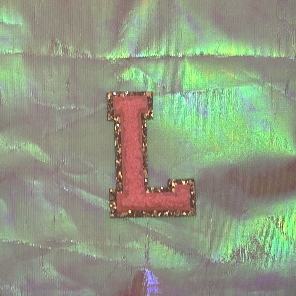 Stoney Clover Lane Varsity‎ Glitter Letter L Guava Patch